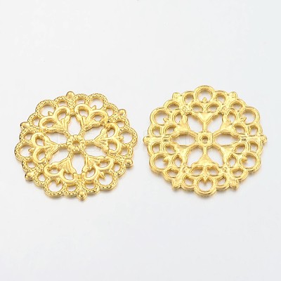 Tibetan Style Filigree Joiners Links LS-TIBE-A11623-G-FF-1