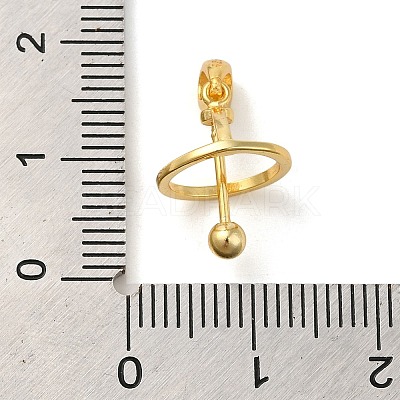 925 Sterling Silver Locket Style Planet Pinch Bails STER-NH0001-55B-G-1