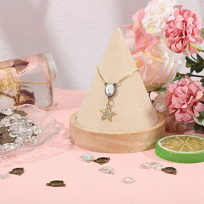 80Pcs Zinc Alloy Connector Cabochon Settings FIND-CA0011-28-1