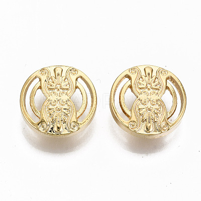Brass Shank Buttons KK-S356-106G-NF-1