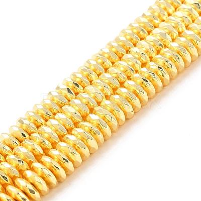 Electroplate Non-magnetic Synthetic Hematite Beads Strands G-L485-06C-G-1