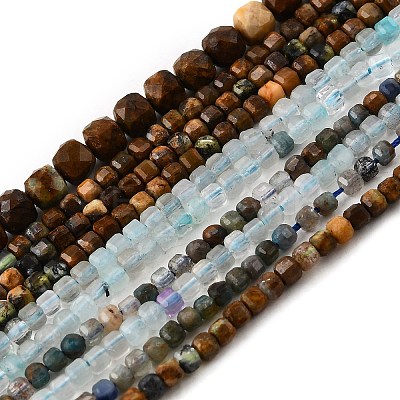 Natural Mixed Gemstone Beads Strands G-A097-D03-07-1