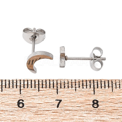 Tarnish Resistant 304 Stainless Steel Stud Earrings X-EJEW-F227-18P-1