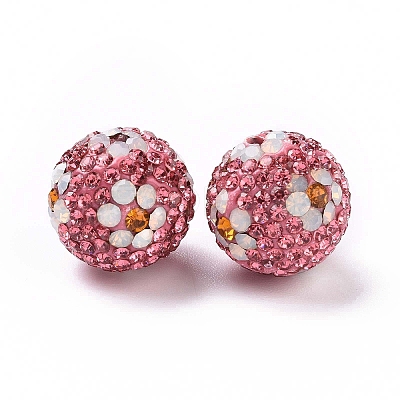 Polymer Clay Rhinestone Beads LS-RB-L029-03K-1