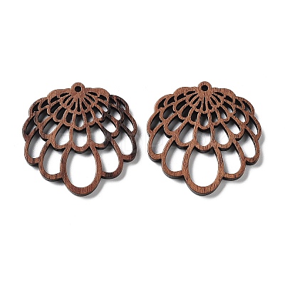 Walnut Wood Laser Cut Pendants WOOD-Q051-04G-1