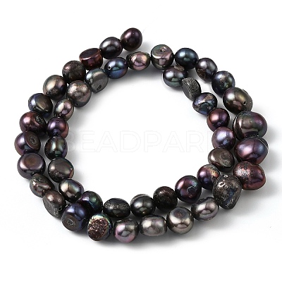 Natural Cultured Freshwater Pearl Beads Strands PEAR-P064-19J-05E-1