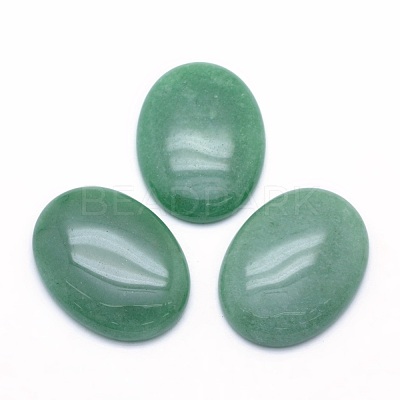 Natural Green Aventurine Cabochons G-P393-I06-1