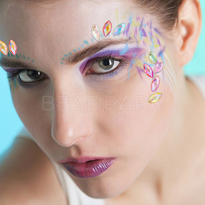 1440Pcs 12 Colors Glass Rhinestone Cabochons RGLA-CA0001-13-1