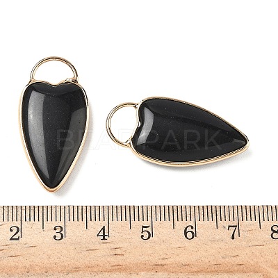 Natural Obsidian Pendants G-I393-01G-02-1