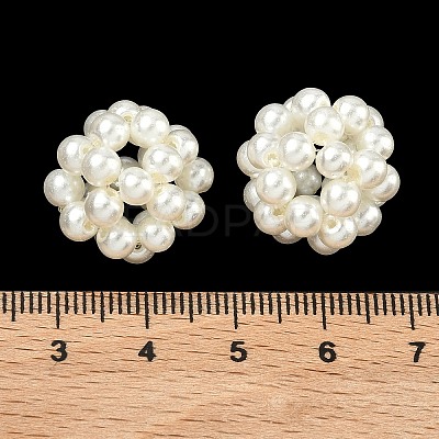 Baking Paint Pearlized Glass Woven Beads HY-JF-4MM-M1-01-1