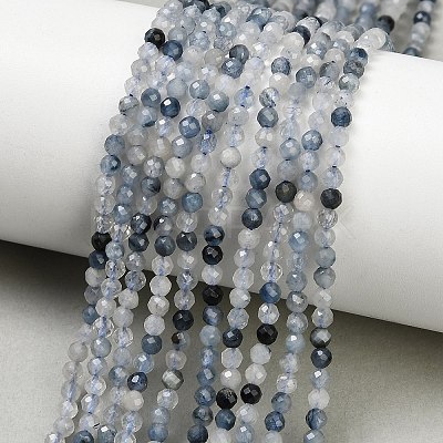 Natura Blue Rutilated Quartz Beads Strands GG-CBA3921-A05-3mm-1