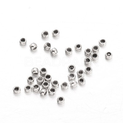 Rondelle Brass Crimp Beads KK-L134-33P-01-1