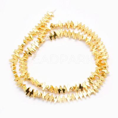 Electroplate Non-magnetic Synthetic Hematite Beads Strands G-L485-19-G-1