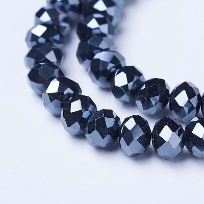Electroplate Glass Beads Strands EGLA-A034-P2mm-A18-1