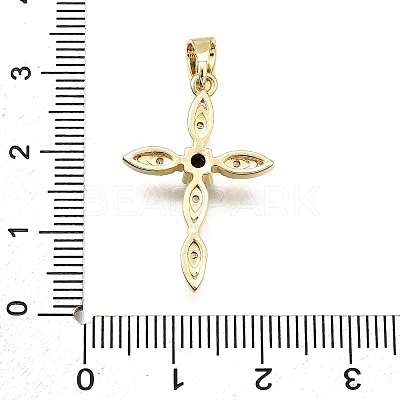 Brass Micro Pave Cubic Zirconia Pendants KK-Z100-43G-01-1