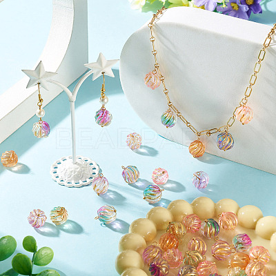 50Pcs Glass Pendants PALLOY-TAC0276-1