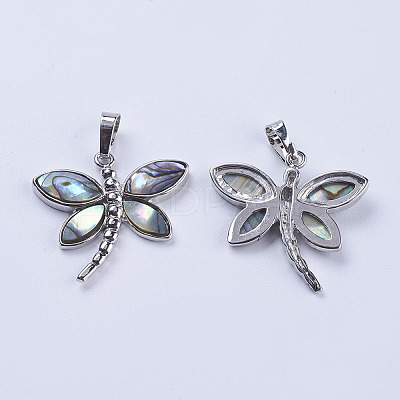 Abalone Shell/Paua Shell Pendants X-SSHEL-L008-07P-1