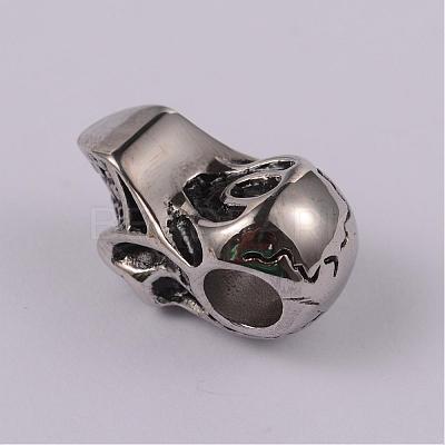 Skull 304 Stainless Steel Beads STAS-F103-12A-1