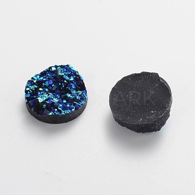 Druzy Resin Cabochons X-CRES-S040-12mm-6-1