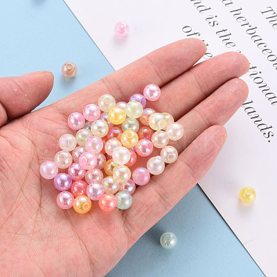 AB Colour Imitation Jelly Acrylic Beads X-MACR-S823-8mm-1