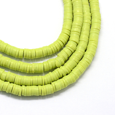 Handmade Polymer Clay Beads X-CLAY-R067-8.0mm-10-1