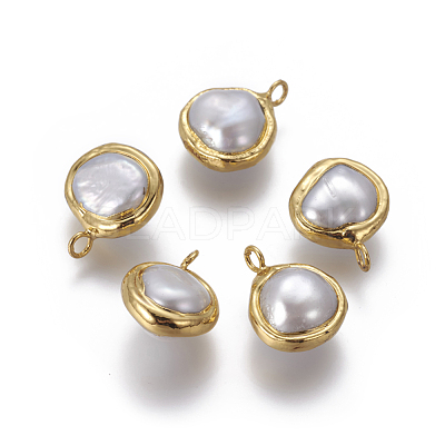 Natural Cultured Freshwater Pearl Pendants PEAR-F011-55G-1