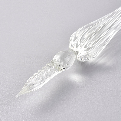 Handmade Glass Dip Pen AJEW-WH0121-43I-1