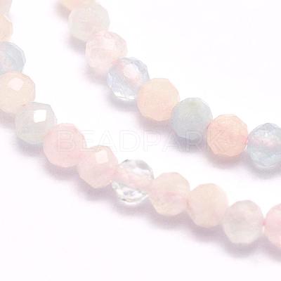 Natural Morganite Beads Strands G-F509-08-4mm-1