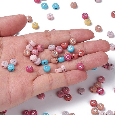 Opaque Mixed Color Acrylic Beads MACR-Q242-011B-1