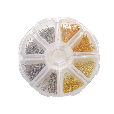 Brass Ball Head Pins KK-TA0007-16-1