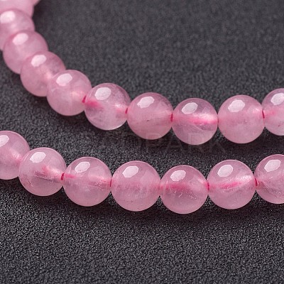 Natural Rose Quartz Beads Strands X-GSR6mmC034-1