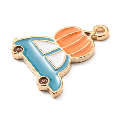 Thanksgiving Day Alloy Enamel Pendants ENAM-D060-02F-KCG-1