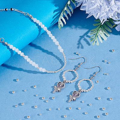 90Pcs 3 Styles 925 Sterling Silver Beads STER-PH0005-17-1