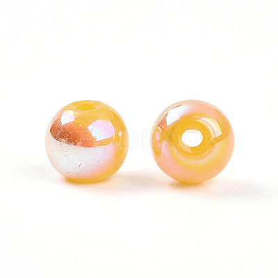 Electroplate Pearlized Glass Pearl Beads EGLA-T021-14A-09-1