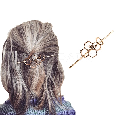 Alloy Hair Sticks OHAR-PW0001-376AS-1