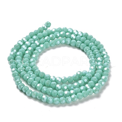 Electroplate Opaque Glass Beads Strands LS-EGLA-A035-P3mm-A14-1
