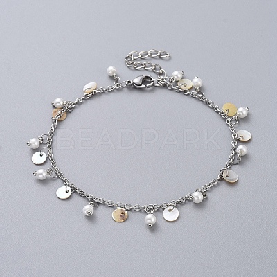 304 Stainless Steel Anklets AJEW-AN00282-1