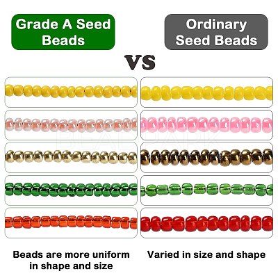 6/0 Glass Seed Beads SEED-J014-F6-50-1