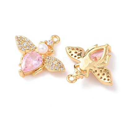 Brass Micro Pave Cubic Zirconia Pendants KK-A284-14G-01-1