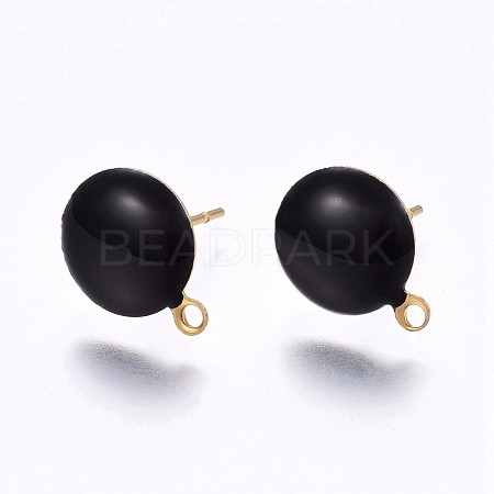 Ion Plating(IP) 304 Stainless Steel Stud Earring Findings STAS-P203-A02-02-1