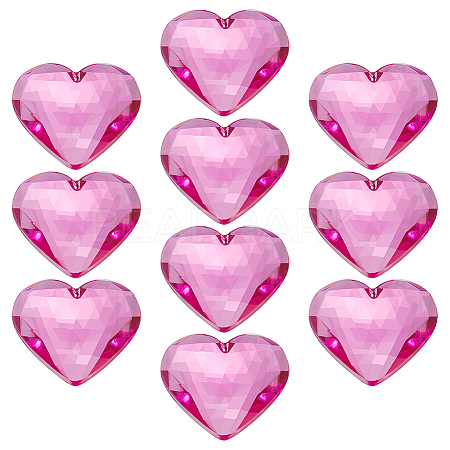 10Pcs Flat Back Acrylic Rhinestone Cabochons OACR-FG0001-22A-1