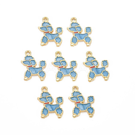 Alloy Enamel Pendants X-ENAM-N055-013B-NR-1