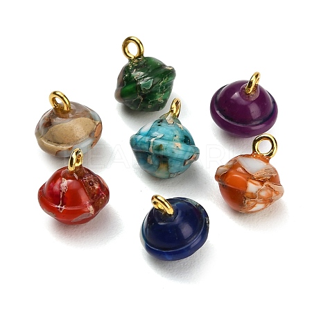 Dyedn Synthetic Imperial Jasper Pendants GG-CBAA20A-10G-01-1
