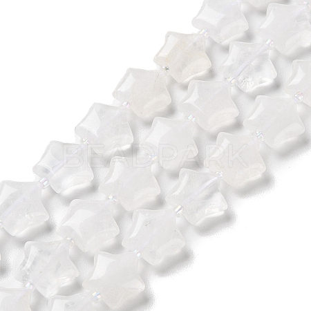Natural Quartz Crystal Beads Strands G-NH0005-027-1