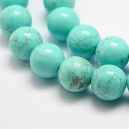 Natural Magnesite Beads Strands G-E384-01-8mm-1