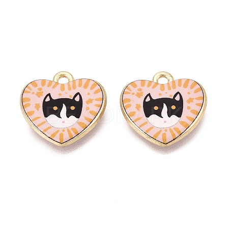 Valentine's Day Printed Alloy Pendants PALLOY-SZC0008-15C-1