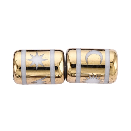 Electroplate Glass Beads EGLA-Q137-01A-J02-1
