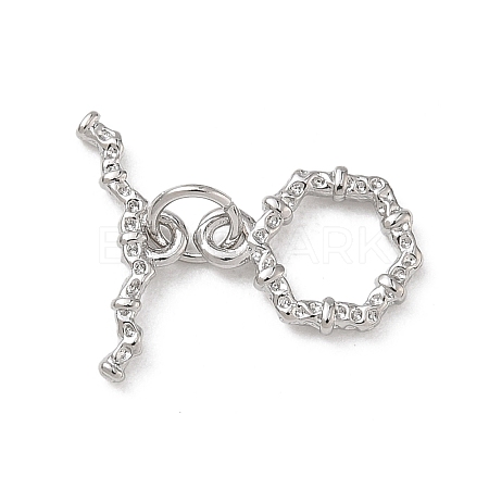 Brass Toggle Clasp KK-D289-53C-P-1