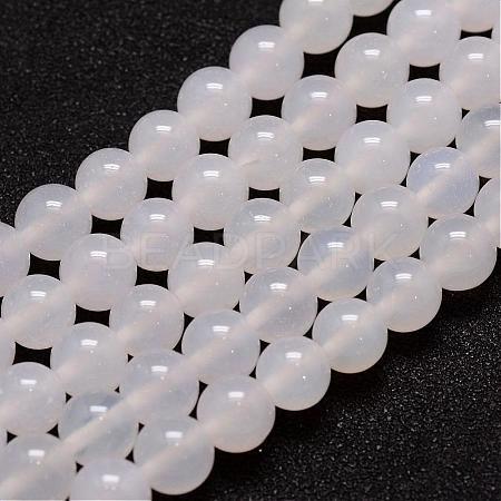 Natural Agate Bead Strands G-G880-03-6mm-1