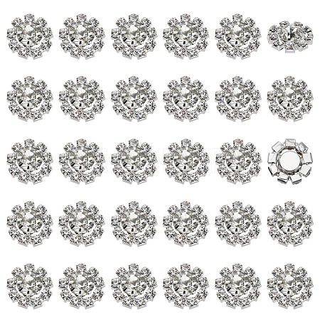 30Pcs Alloy Crystal Rhinestone Cabochons FIND-FG0004-69S-1